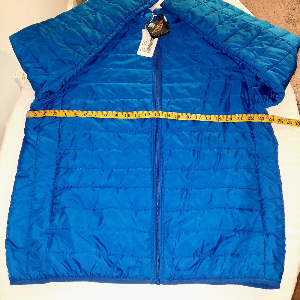 Mens Blue Puffer Jacket Size Large - Picture 9 of 12